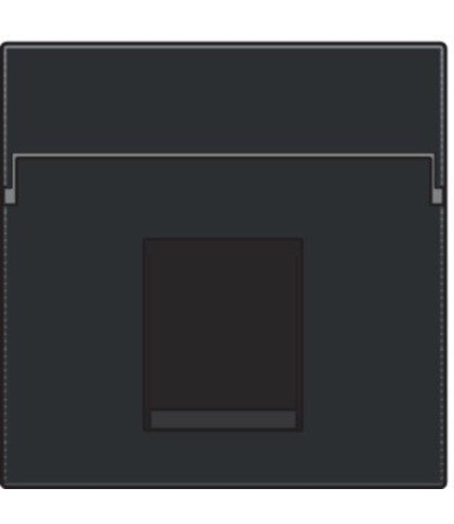 Niko afwerkingsset voor enkelvoudige datacontactdoos Piano Black 200-65100