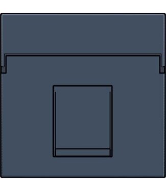 Niko afwerkingsset, Alu Look Grey Steel, enkelvoudige datacontactdoos, 220-65100 Niko afwerkingsset, Alu Look Grey Steel, enkelvoudige datacontactdoos, 220-65100