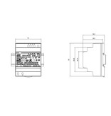 Meanwell 24VDC DIN rail voeding 100 Watt - 3.8A