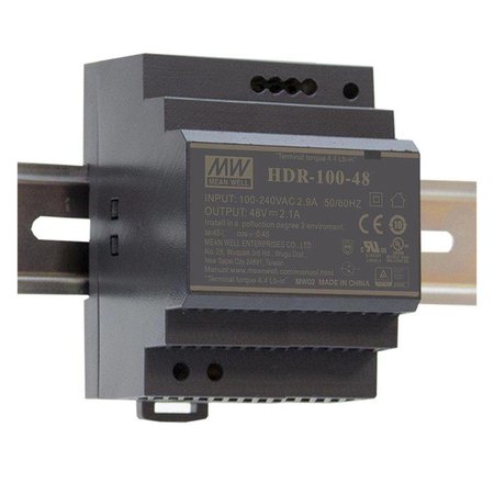 Meanwell 24VDC DIN rail voeding 100 Watt - 3.8A