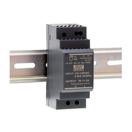 Meanwell 24VDC DIN rail voeding 30 Watt - 1.5A