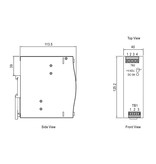 Meanwell 24VDC DIN rail voeding 150 Watt - 5.2A