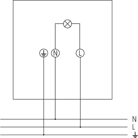 Theben LED-straler zonder  bewegingsmelder The Leda S17L WH