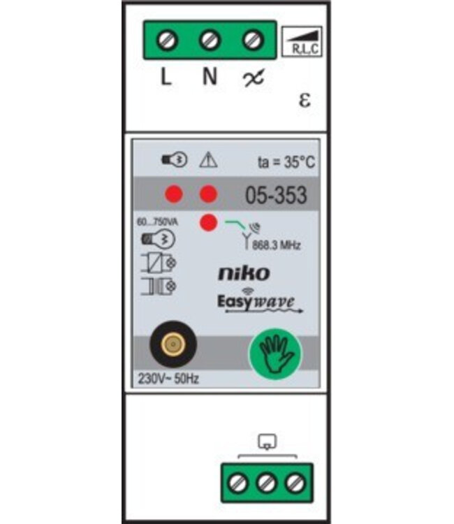 Niko Universele RF-Modulaire Dimmer 750VA