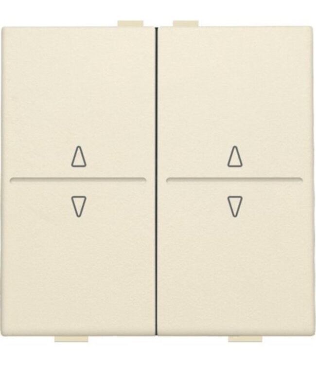 Niko Tweevoudige toets I en O voor RF-schakelaar  Cream