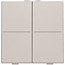 Niko Viervoudige Toets,Light grey, voor Draadloze bedieningsknop