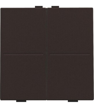 Niko Viervoudige Toets,draadloze bediening, dark Brown
