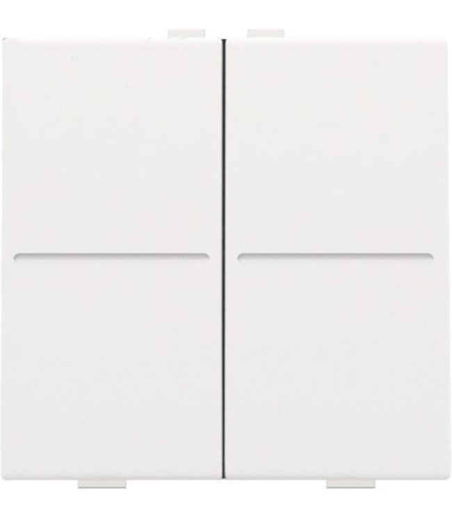 Niko Viervoudige Toets, white coated, voor Draadloze bedieningsknop