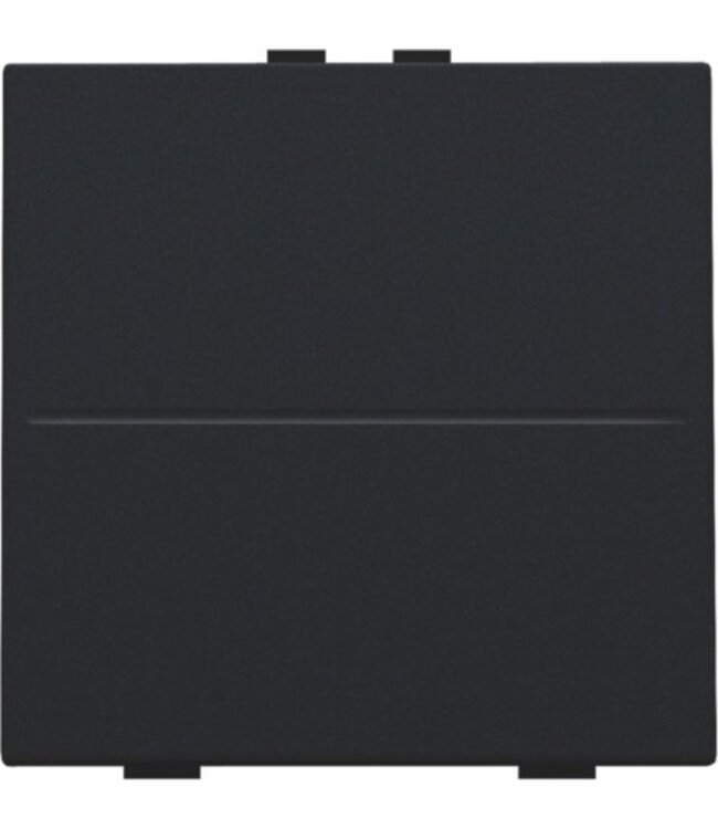 Niko enkelvoudige Toets,black coated, voor Draadloze bedieningsknop