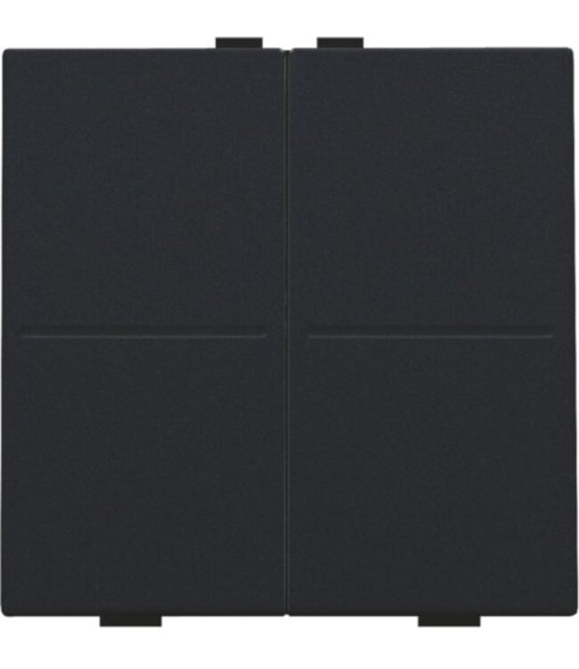 Niko Viervoudige Toets, black coated, voor Draadloze bedieningsknop
