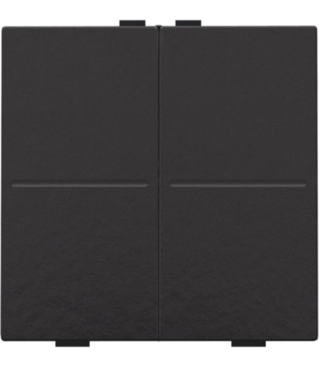 Niko Viervoudige Toets, piano black, voor Draadloze bedieningsknop