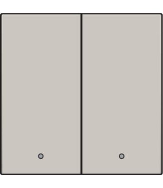 Niko Dubbele afwerkingsset connected switch, light grey