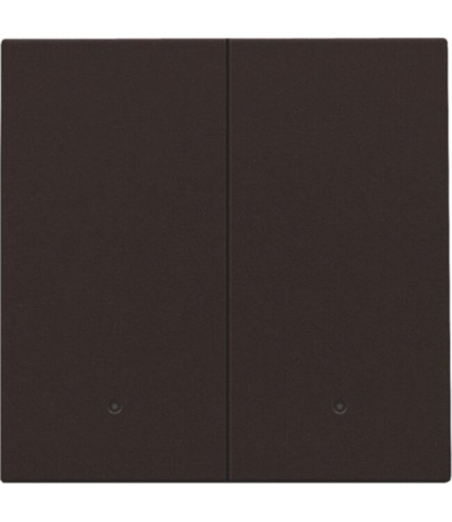 Niko Tweevoudige afwerkingsset met lens voor connected switch, bruin