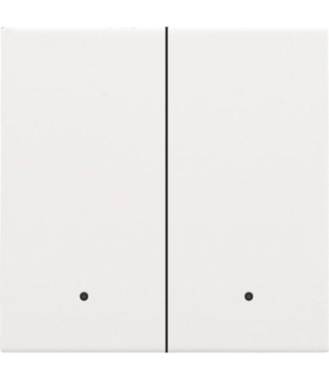 Niko Tweevoudige afwerkingsset met lens voor connected switch, white coated