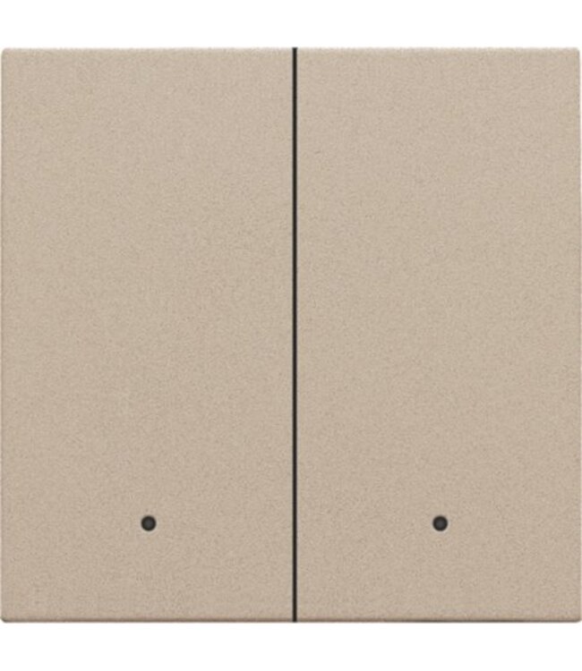 Niko Tweevoudige afwerkingsset met lens voor connected switch, champagne