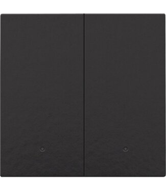 Niko Dubbele afwerkingsset connected switch, Piano Black