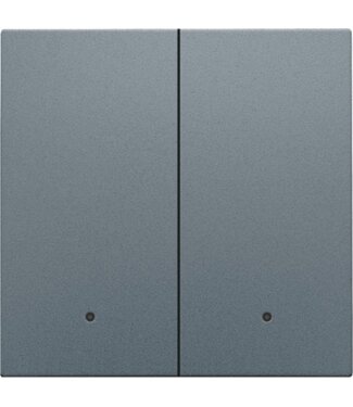 Niko Dubbele afwerkingsset connected switch, Alu grey