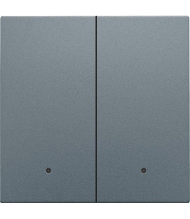 Niko Tweevoudige afwerkingsset met lens voor connected switch, Alu Grey