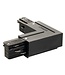 Eutrac 3-fase rail Eutrac Hoekverbinding, zwart, wit of grijs
