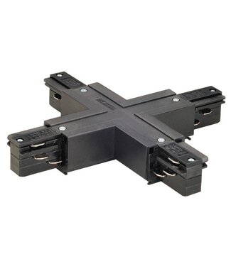 Eutrac 3-fase rail X- verbinder met voeding
