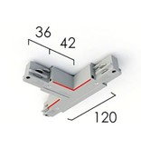 Eutrac 3-fase rail Eutrac T- koppeling met aarding links