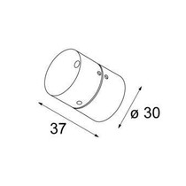 Definitif unit MR16 voor gebruik met stick, zwart