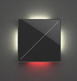 Velbus Velbus Edge Lit mat zwarte glazen bedieningsmodule  met 2 toetsen