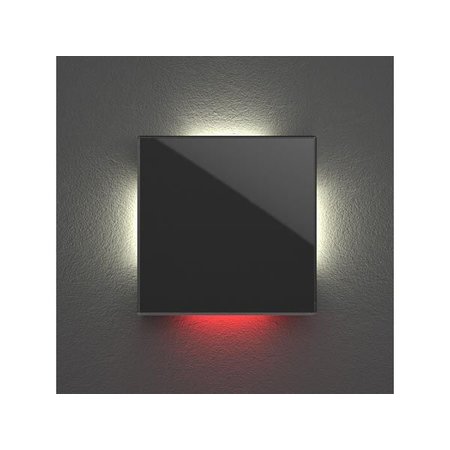 Velbus Velbus Edge Lit mat zwarte glazen bedieningsmodule  met 1 toets
