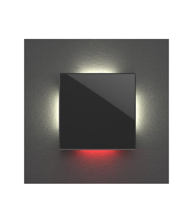 Velbus Velbus Edge Lit mat zwarte glazen bedieningsmodule  met 1 toets