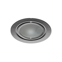 Extra platte inbouwspot, mat chroom