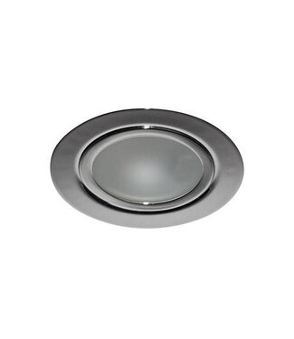 Extra platte inbouwspot, mat chroom