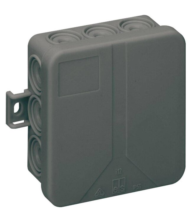 Spelsberg Zwarte aftakdoos 85x85x37 IP55