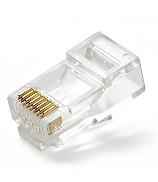RJ45 UTP Cat 6 connector, per stuk