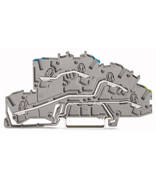 Wago Etage installatieklem; 4 mm²; N/L/PE; Push-in CAGE CLAMP