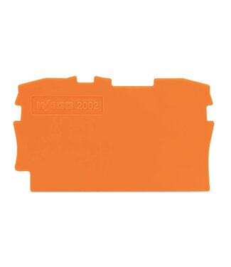 Wago eind- of scheidingsplaat, oranje 2002-1292 Wago eind- of scheidingsplaat, oranje 2002-1292