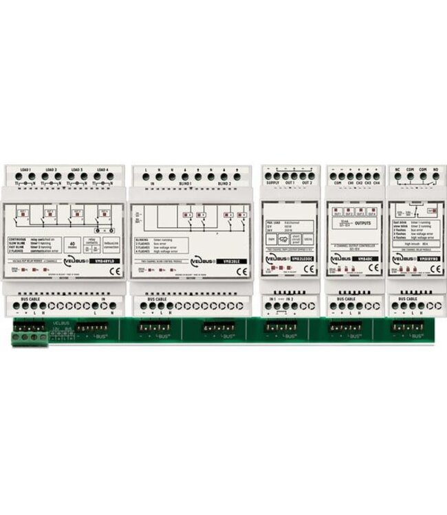 Velbus Velbus verbindingsrail, voor 24 modules - VMBRAIL24
