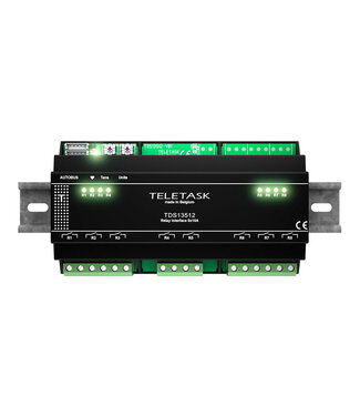 Teletask Relais interface 8 x 10A (met plug-in relays) Teletask Relais interface 8 x 10A (met plug-in relays)