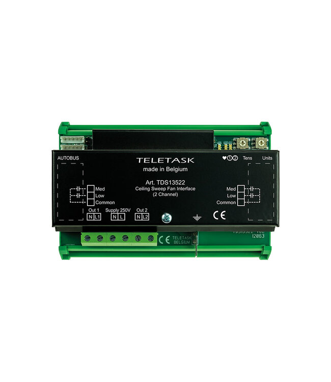 Teletask Teletask Plafondventilator interface