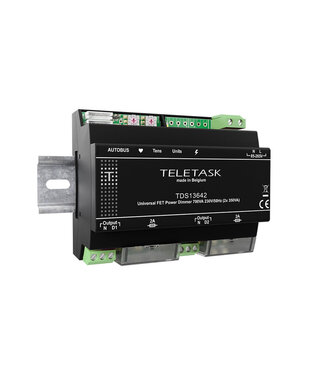 Teletask Universele FET dimmer twee kanaals Teletask Universele FET dimmer twee kanaals