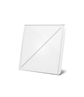 Velbus Velbus Edge Lit mat witte glas bediening, 2 toetsen