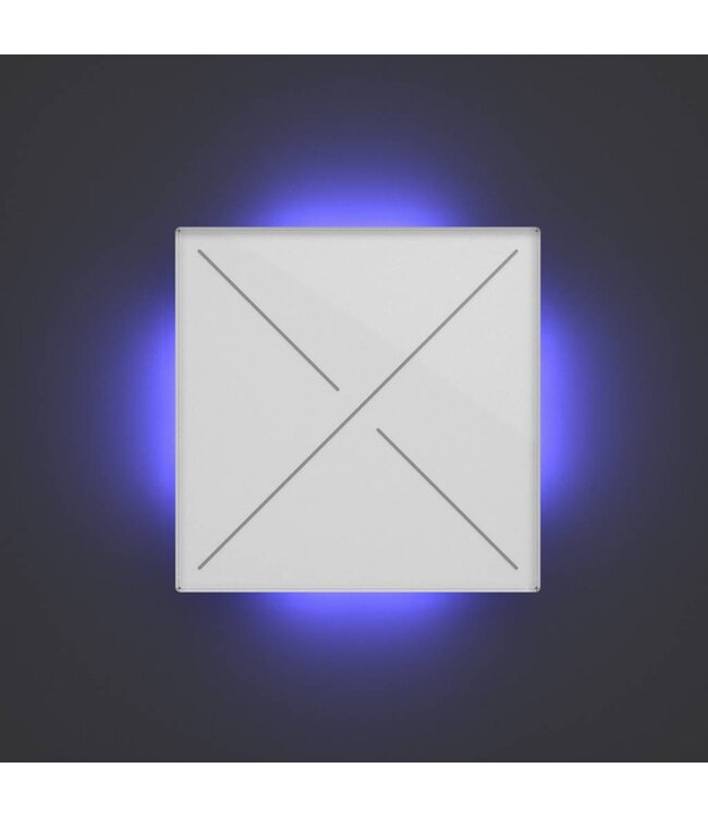 Velbus Velbus Edge Lit Mat witte glazen bedieningsmodule  met 4 toetsen