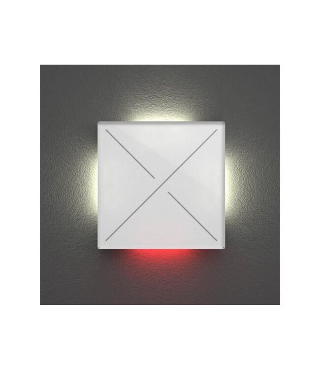 Velbus Velbus Edge Lit Mat witte glazen bedieningsmodule  met 4 toetsen