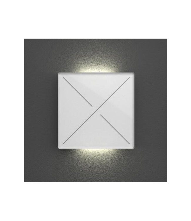 Velbus Velbus Edge Lit Mat witte glazen bedieningsmodule  met 4 toetsen