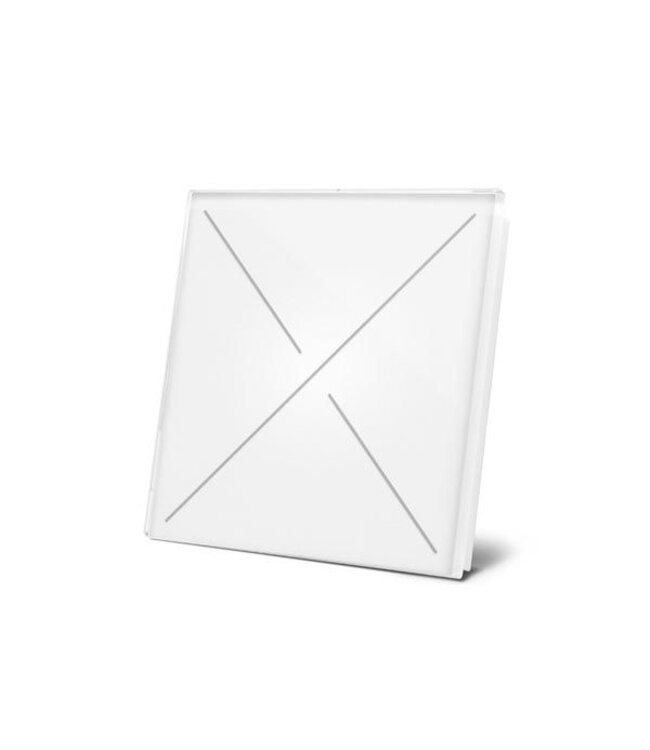 Velbus Velbus Edge Lit Mat witte glazen bedieningsmodule  met 4 toetsen