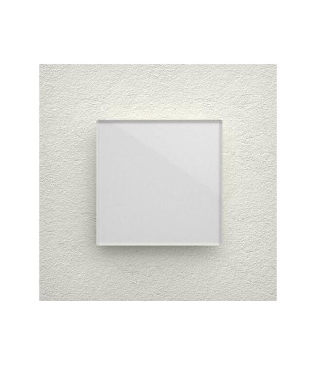 Velbus Velbus Edge Lit mat witte glazen bedieningsmodule  met 1 toets