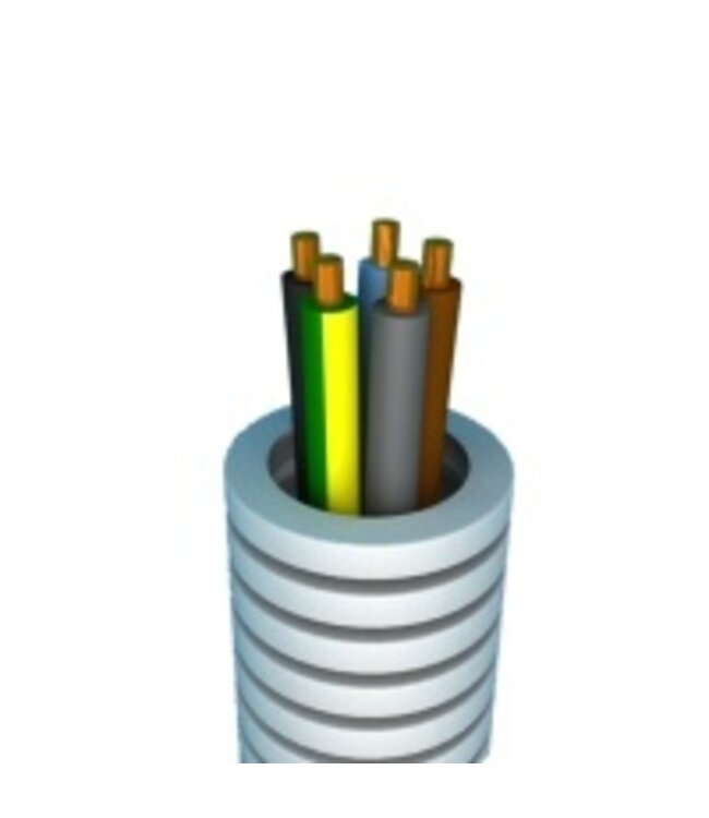 Flexibele buis met VOB 5G1,5 - rol 100m