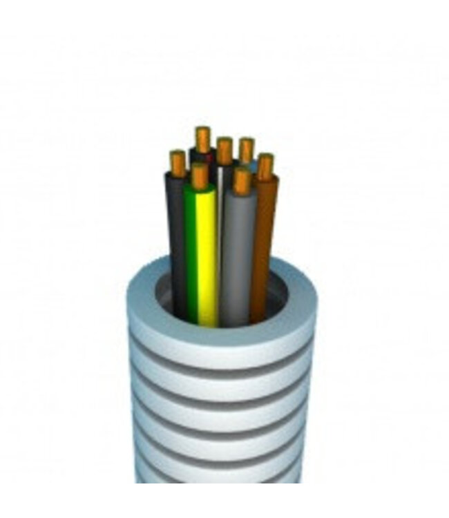 Flexibele buis met VOB 7G1,5 rol 50m