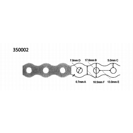 Muller Fix Montageband - 12mm breed, 6mm boren.