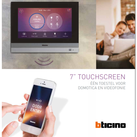 Bticino Home touch 7 inch touchscreen van Biticino