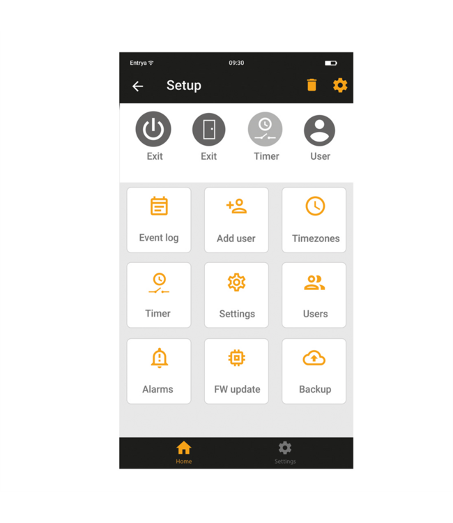 Entrya EntraHOME kit KP10 met cifero codeklavier